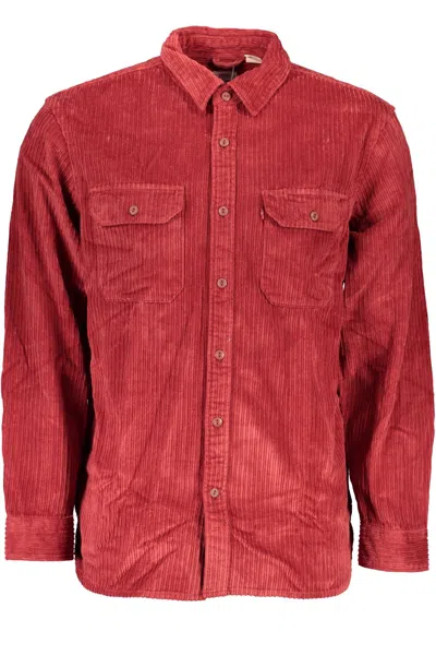 Shop Levi&#039;s Pink Cotton Shirt