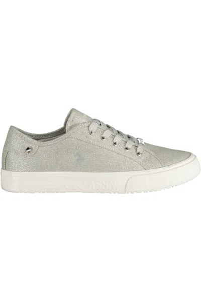 Shop U.s. Polo Assn Silver Polyester Sneaker