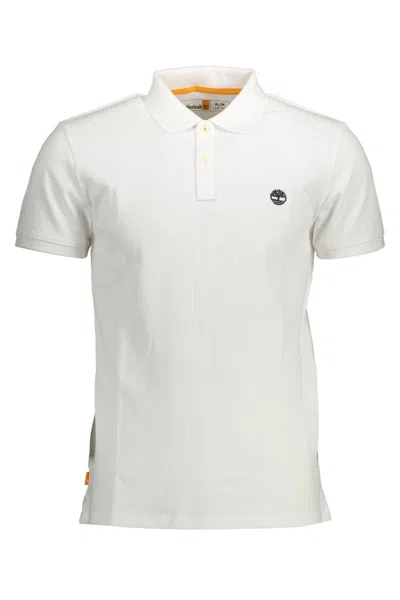 Shop Timberland White Cotton Polo Shirt