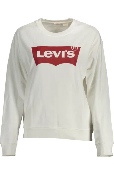 Shop Levi&#039;s White Cotton Sweater