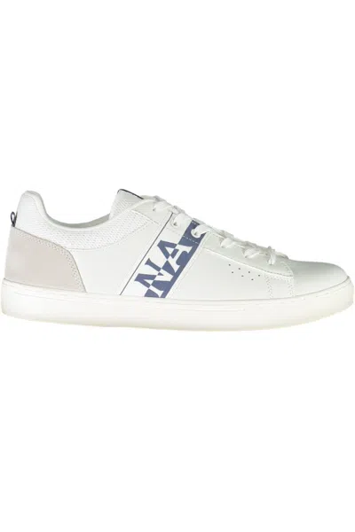 Shop Napapijri White Polyester Sneaker