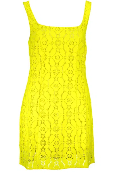 Shop Desigual Yellow Polyester Dress