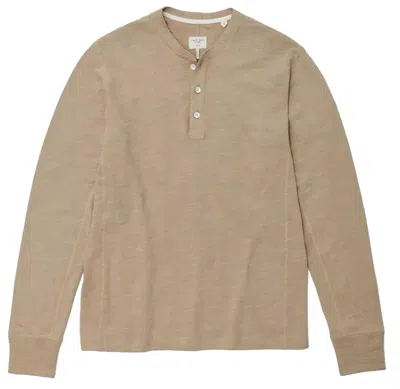 Shop Rag & Bone Classic Henley Taupe In Brown