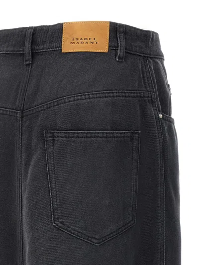 Shop Isabel Marant 'tilauria' Skirt In Black