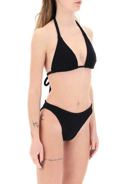 Shop Hunza G . Tammy Bikini Set For In 黑色的