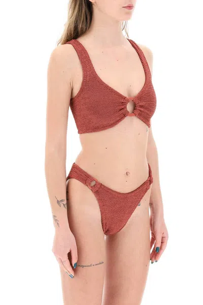 Shop Hunza G . Hallie Bikini Set In 红色的