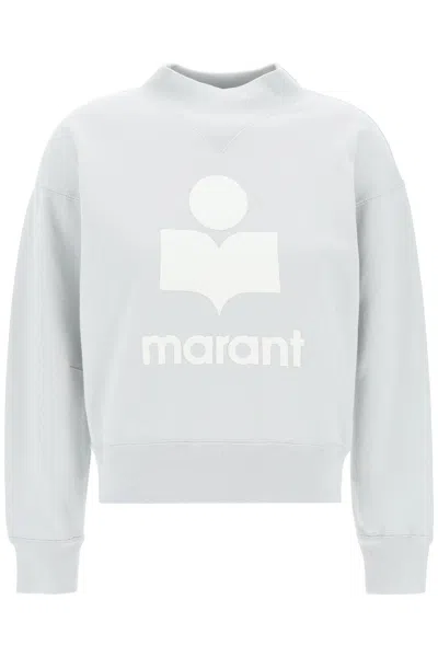 Shop Isabel Marant Étoile Isabel Marant Etoile Moby Sweatshirt With Flocked Logo In Green