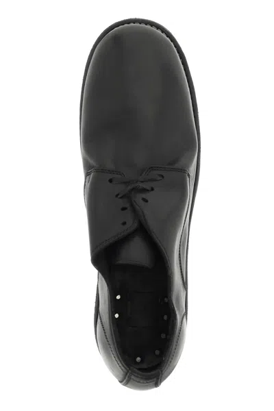 Shop Guidi Moma Leather Lace Ups In Black