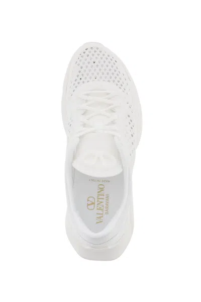 Shop Valentino Garavani "true Actress Mesh Sneakers For In White