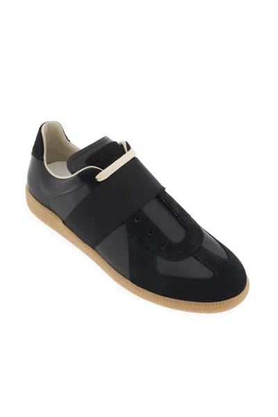 Shop Maison Margiela Replica Sneakers With Elastic Band In Black