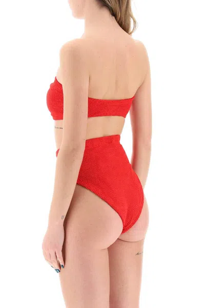 Shop Hunza G . Ruby Bikini Set In 红色的