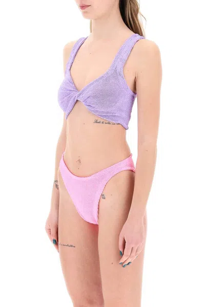 Shop Hunza G . Duo Juno Bikini In 紫色的