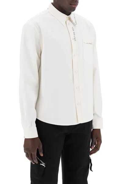 Shop Marni Cotton Drill Overshirt In Eight In White