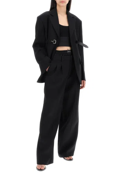 Shop Alexander Wang Pants With Boxer Detail In Black