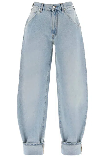 Shop Darkpark Khris Barrel Jeans In Blue