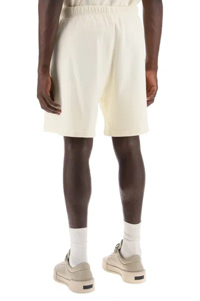 Shop Fear Of God Cotton Terry Sports Bermuda Shorts In White