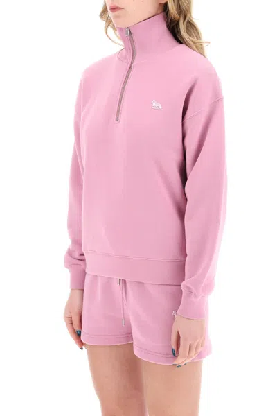 Shop Maison Kitsuné Maison Kitsune "baby Fox Patch Sweatshirt With In 粉色的