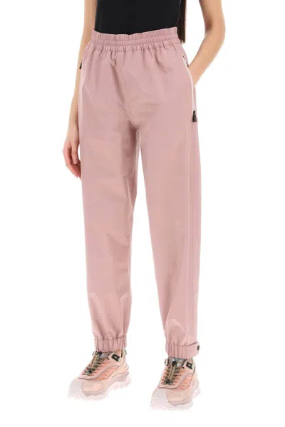 Shop Moncler Grenoble Gore Tex Sports Pants In Pink