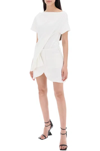 Shop Courrèges Courreges Twisted Body T Shirt In White