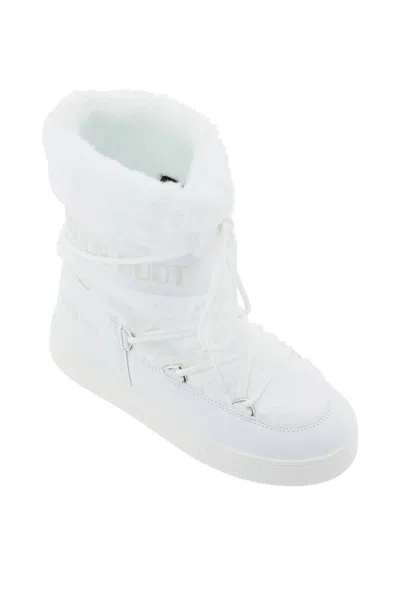 Shop Moon Boot Ltrack Tube Apres Ski Boots In 白色的