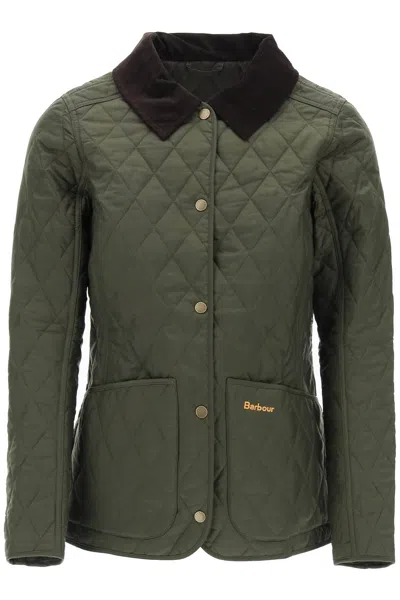 Shop Barbour Quilted Annand In Khaki