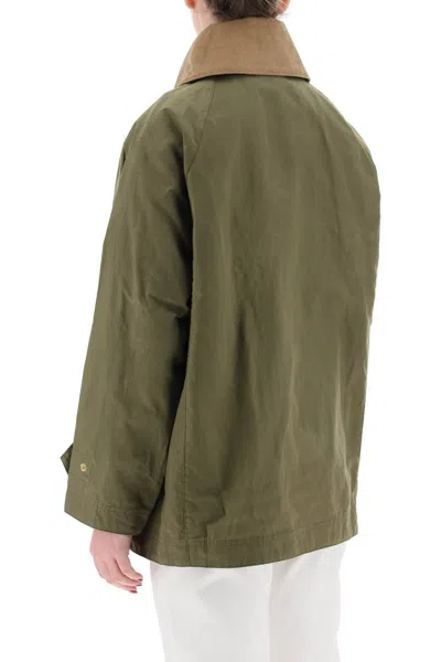 Shop Barbour Double Breasted Trench Coat For In Khaki