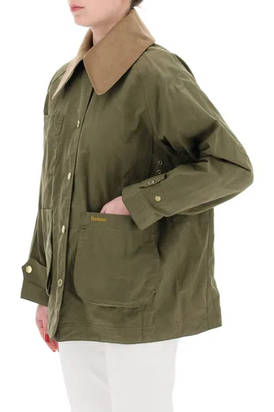 Shop Barbour Double Breasted Trench Coat For In Khaki