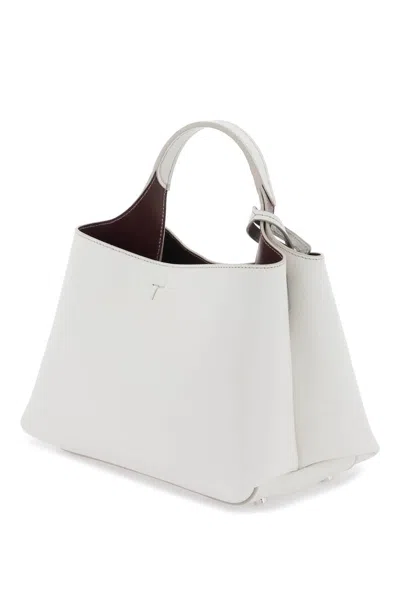 Shop Tod's Leather Handbag In 白色的