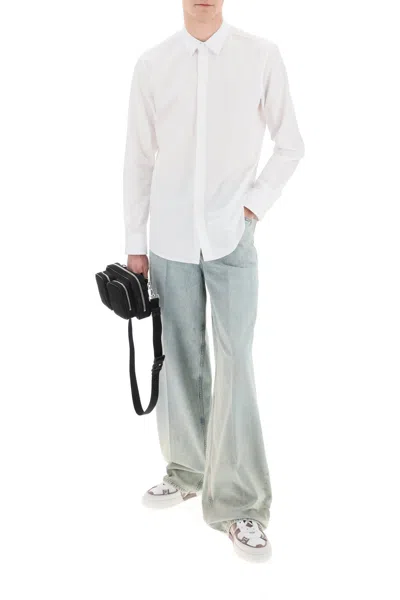 Shop Valentino Garavani Rockstud Unlimited Slim Fit Shirt In 白色的