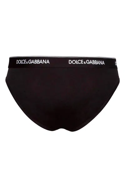 Shop Dolce & Gabbana Underwear Briefs Bi Pack In 黑色的