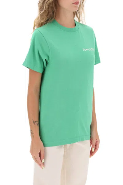 Shop Sporty And Rich Sporty Rich 'la Racquet Club' T Shirt In Green