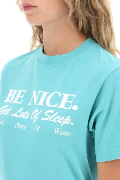 Shop Sporty And Rich Sporty Rich 'be Nice' T Shirt In Green