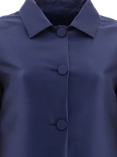 Fit F.it Lighweight Single Breasted Coat In Blue