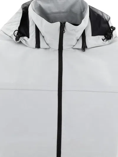 Shop Gr10 K Tech Canvas Jacket In Grey