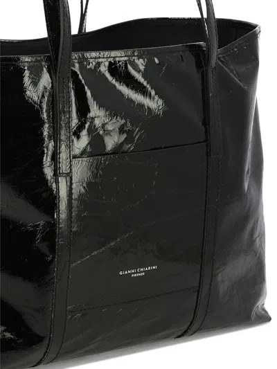 Shop Gianni Chiarini "superlight" Shoulder Bag In 黑色的