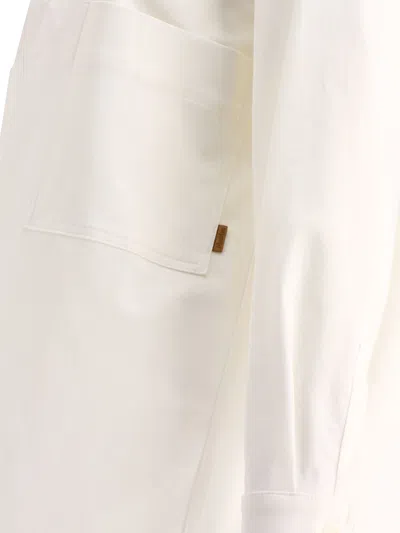 Shop Max Mara "adorato" V Neck Shirt In White
