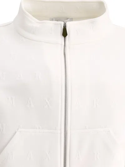 Shop Max Mara "gastone" Bomber Jacket In White