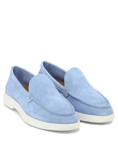 Shop Bekk "pant" Loafers In Light Blue