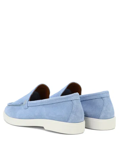 Shop Bekk "pant" Loafers In Light Blue