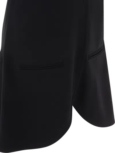 Courrèges Courreges Short Ellipse Dress In Black