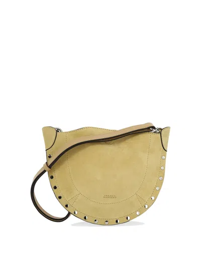 Shop Isabel Marant "mini Moon Soft" Shoulder Bag In 浅褐色的