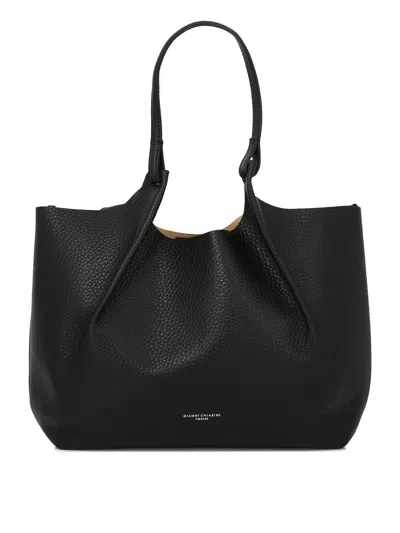 Shop Gianni Chiarini "dua" Shoulder Bag In 黑色的