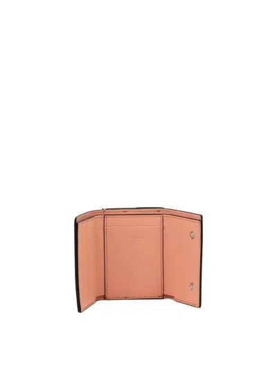 Shop Acne Studios Wallet With Logo In 粉色的