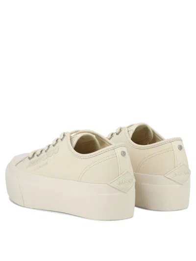 Shop Jimmy Choo "palma Maxi" Sneakers In White