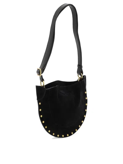 Shop Isabel Marant "mini Moon Soft" Shoulder Bag In 黑色的