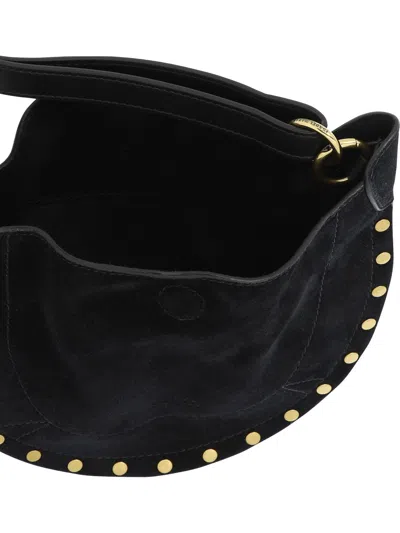 Shop Isabel Marant "mini Moon Soft" Shoulder Bag In 黑色的