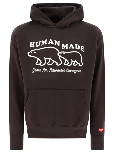 Shop Human Made "tsuriami" Hoodie In Brown