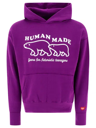 Shop Human Made "tsuriami" Hoodie In Purple