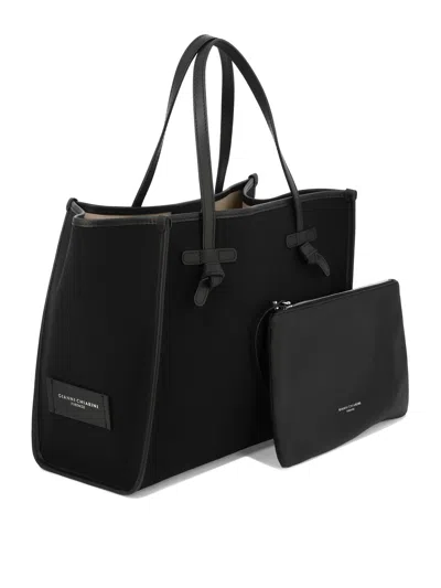 Shop Gianni Chiarini "marcella" Shoulder Bag In 黑色的