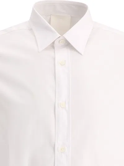 Shop Givenchy "4 G" Embroidered Poplin Shirt In White